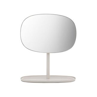 Rotating Tabletop Mirror with Storage Tray