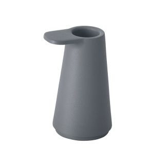 Gray Weighted Cast Aluminum Candlestick Holder