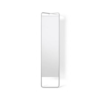 White Space Saving Full Length Corner Floor Mirror