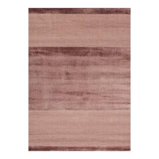 Indian Red Wool and Botanical Silk Hand Knotted Rug