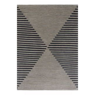Linear Symmetry Contemporary Area Rug Standard