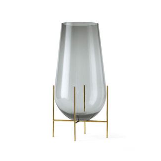 Stilt Base Mouth Blown Glass Vase Standard