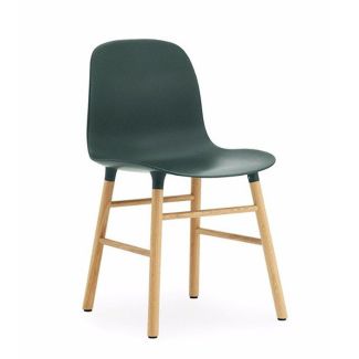 Green Sculpted Shell Accent Chair Standard
