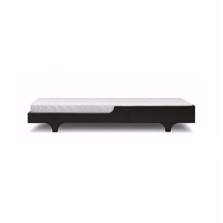 Saddle Brown Compact Teen Single Bed with Mattress