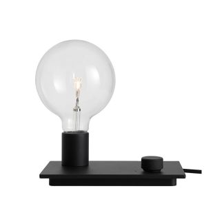 Dial Control Exposed Bulb Table Lamp Standard