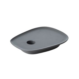 Modern Cast Aluminum Tray Candle Holder