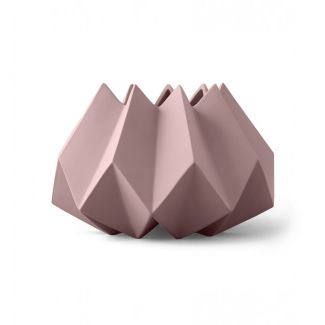 Short Origami Inspired Porcelain Vase