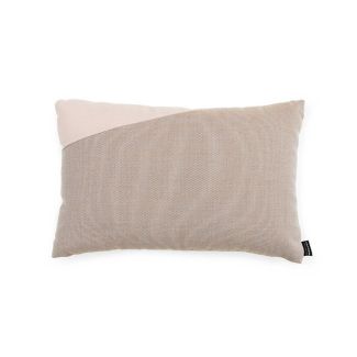 Rosy Brown Wool Geometric Decorative Cushion