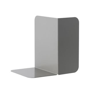 Gray Sculptural Powder Coated Steel Bookends