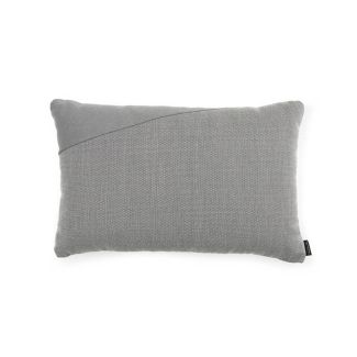 Light Gray Wool Geometric Decorative Cushion