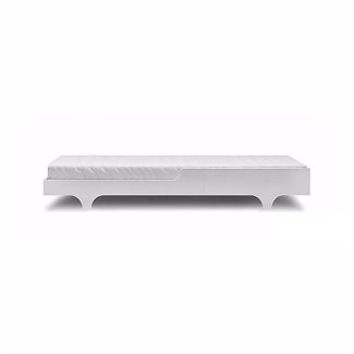White Slim Teen Daybed with Mattress