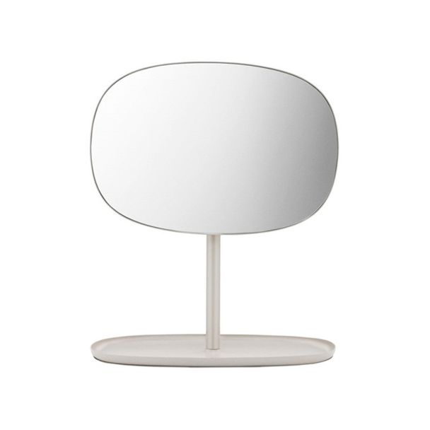 Rotating Tabletop Mirror with Storage Tray