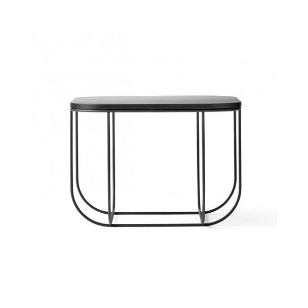 Wood Top Basket Storage Side Table Standard